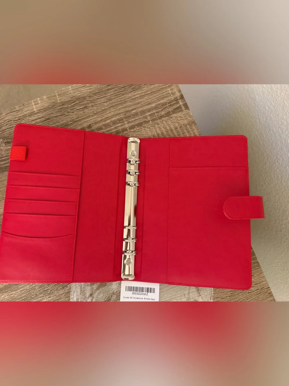 A5 Notebook Binder, Red